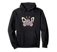 Carla Butterfly - Personalizzato Carlo Nome Word Art Felpa con Cappuccio