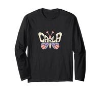 Carla Butterfly - Personalizzato Carlo Nome Word Art Maglia a Manica