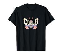 Carla Butterfly - Personalizzato Carlo Nome Word Art Maglietta