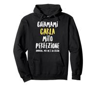Carla Maglia con Testo Divertente Donna Ragazza Bambina Felpa con Cappuccio