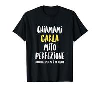 Carla Maglia Con Testo Divertente Donna Ragazza Bambina Maglietta