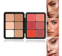 Carla's Secret Makeup Carla Secret Concealer Palette 12 colori Concealer Palette Makeup,Cream Blush Palette,Trucco a copertura totale a lunga tenuta per una pelle impeccabile (A, 12 colori)