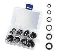 carleef Kit guarnizioni aria condizionata auto 45 pezzi kit guarnizioni O-ring universali per il fissaggio del compressore d'aria per auto, paraurti, pannello porta accessori
