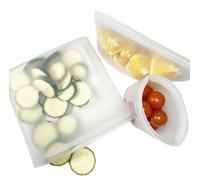 Carlett - Set di Sacchetti in Silicone Riutilizzabili | Conservazione degli Alimenti | Salvaspazio | Riciclabili e Senza BPA | Disponibili in 3 Dimensioni