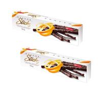 Carletti® | Bastoncini al Cioccolato all'Arancia | Piccoli Sticks Cioccolato Fondente & Arancia | Orange Sticks - 2 x 75 Gr
