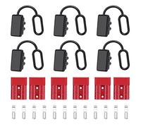 Carlgelrag 6 Set 6-10 Gauge Connettore Rapido Batteria 50A 12-36V Batteria un Scollegamento Rapido Kit di Connettori per Cablaggio Batteria Spina Rapida A