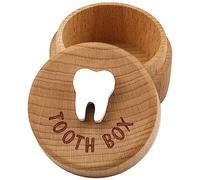 Carlgelrag Scatola per Dei Denti Scatola In Legno Intagliato 3D Scatola per Dei Denti Accessori Decorativi per Ragazzo o Ragazza