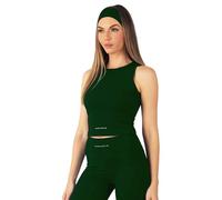 Carlheim Serenita Active Collection Tank Top Canottiera, Verde Foresta, M Donna