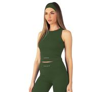 Carlheim Serenita Active Collection Tank Top Canottiera, Verde Kaki, M Donna