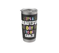 CARLIE Personalized Name Beautiful Day CARLIE Bicchiere termico in acciaio inox doppia parete