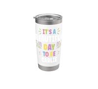 CARLIE Personalized Name Beautiful Day CARLIE Bicchiere termico in acciaio inox doppia parete