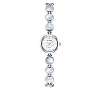 CARLIEN Orologio da polso da donna Petite Luxury Diamond Pearl Dial rotondo analogico al quarzo elegante carino vestito da donna impermeabile bracciale orologio da polso