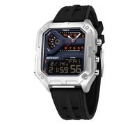 CARLIEN Orologio da polso da uomo, elegante, con grande quadrante digitale, retroilluminato a LED, luminoso, cronometro, alla moda, casual, impermeabile fino a 5 atm, al quarzo, da uomo