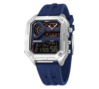 CARLIEN Orologio da polso da uomo, elegante, con grande quadrante digitale, retroilluminato a LED, luminoso, cronometro, alla moda, casual, impermeabile fino a 5 atm, al quarzo, da uomo