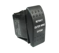 Carling Momentanea Rocker Interruttore Spdt 20A 12VDC (Su) Spento Esterne Ring