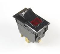 Carling RED Interruttore Rocker Illuminato ON/OFF, 125v Neon, SPST, 3 Pin