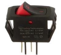 CARLING RSCA201-VB-B-9-V SWITCHES, ROCKER, SPST, 20A, 125V, BLACK (1 piece)