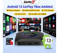 Carlinkit 128G Android 13 Ai Box Wireless Carplay Android Auto Adattatore Qualcomm 6225 8-Core Auto Connect Supporto Youtube Netflix