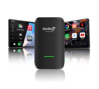 Carlinkit 4.0 Pro Wireless CarPlay Adapter with Built-in Video App, USB-A/C | Support for Netflix/YouTube/TikTok Lite Streaming, Convert Wired CarPlay to Wireless