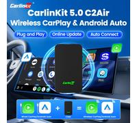 CarlinKit 5.0 C2Air Adattatore Wireless Wireless CarPlay Android Auto Plug & Play 2.4Ghz e 5.8Ghz WiFi BT Connessione Automatica Per Auto OEM
