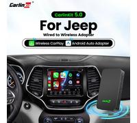 CarlinKit 5.0 CarPlay Android Auto Adattatore Wireless Dongle per Jeep Compass Grand Cherokee Renegade Wrangler Cherokee Gladiator