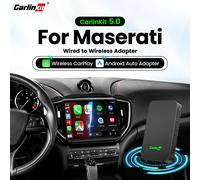 CarlinKit 5.0 CarPlay Android Auto Adattatore Wireless Dongle per Maserati Ghibli Levante Quattroporte GT Convertible 2017-2023
