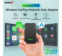 CarlinKit 5.0 CarPlay Android Auto Adattatore wireless Dongle portatile per autoradio OEM con CarPlay cablato/Android Auto