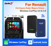 CarlinKit 5.0 e 4.0 Wireless Android Auto CarPlay Adattatore Per Renault Kadjar Koleos Fluence Arkana Sandero Captur Oroch 2017-2024