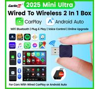 CarlinKit 5.0 Mini Adattatore Ultra Wireless Wireless CarPlay Android Auto Per Auto OEM Plug and Play WiFi Bluetooth Connessione Automatica Mini Ultra Brands Genuine