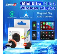 CarlinKit 5.0 Mini Ultra 3 Adattatore da Cablato a Wireless per Android Auto, Adattatore CarPlay Wireless, Connessione Automatica WiFi BLE, Smart Car Ai Box