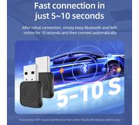 Carlinkit 5.0 Mini Ultra Wireless Carplay Adattatore Android Connessione Car Box