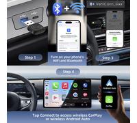 Carlinkit 5.0 Mini Ultra Wireless Carplay Adattatore Android Connessione Car Box