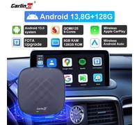 CarlinKit 8+128G CarPlay Ai Box Plus Android 13 Wireless Android Auto CarPlay QCM6125 665 Aggiornamento FOTA per VW Audi Kia Fiat Ford Nissan Skoda Volkswagen Mazda Haval