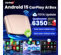 CarlinKit 8G + 256G /128GAndroid 15 Ultra CarPlay TV Box Supporto Netflix IPTV GPS Wireless CarPlay e Android Auto Smart Car Video Box
