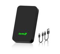 Carlinkit Adattatore auto wireless 5.0 CarPlay e Android per auto cablata | Converte il cavo in wireless, connessione automatica in 10 secondi, aggiornamento OTA, doppio WiFi, per iOS 10+/Android 11+