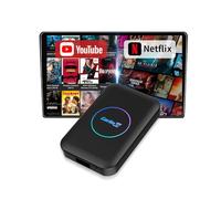 CarlinKit AIBOX-Lite Multimedia Box, sistema 3 in uno sistema Android indipendente/Wireless CarPlay/Wireless Android Auto, adatto per veicoli dotati di cablato CarPlay/Android Auto