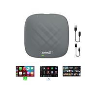 CarlinKit Android 13.0 RAM 4G + ROM 64G, supporto wireless Android Auto e Wireless CarPlay, per auto con funzione CarPlay (anno modello: 2018 a 2024) GPS integrato, Qualcomm 8 core, supporto cellulare