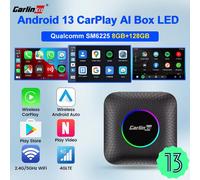 CarlinKit Android 13 Ai Box Wireless CarPlay e Android Auto per Netflix YouTube 2.4Ghz e 5Ghz WiFi BLE Auto Connect CarPlay Ai Box SM6225 LED EAU 4GB 64GB