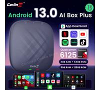 Android 13 CarlinKit Android Auto Wireless CarPlay AI TV Box QCM6125 SM6225 Schermo diviso a 8 core Plus QCM6125 EAU 4GB 64GB