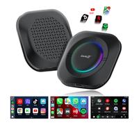 CarlinKit Android 13 CarPlay AI Box, Wireless CarPlay e Wireless Android Adattatore Auto per Auto Wired CarPlay, RAM 4G + ROM 64G, Carlinkit Tbox S2 Supporto PlayStore App Download, Netflix, YouTube