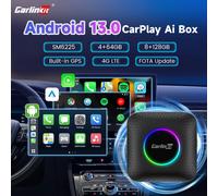 Carlinkit Android 13 Carplay Smart Tv Box Wireless Android Auto Play Supporto Netflix Youtube SM6225 8-Core 128GB 4G LTE
