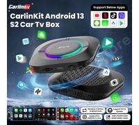Carlinkit S2 Android 13 Tv Box SM6115 8 Core Carplay Wireless Android Auto Supporto Youtube Netfilx IPTV Spotify Interruttore fisico NA 4GB RAM 64GB ROM