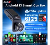 CarlinKit Android 13 TV Box con registratore Netflix IPTV integrato GPS QCM6125 8-core Wireless Android Auto e CarPlay Smart Car Play Box Nuova interfaccia utente aggiornata Wi-Fi Bluetooth Auto