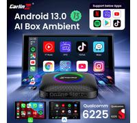 CarlinKit Android 13 Tv Box LED SM6225 CarPlay Android Auto Adattatore Wireless Supporto Youtube Netfilx IPTV Spotify Wifi Ble
