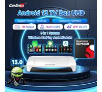 Carlinkit Android Auto Adattatore Wireless Android 13 QCM 660 8-Core Smart Tv Wireless Car Play Box Porta USB Supporto IPTV 2025