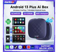 Carlinkit CarPlay Ai Box Qualcomm 6125 CPU a 8 core Android 13.0 Wireless CarPlay Android auto per auto OEM CarPlay cablato integrato