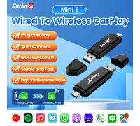 Adattatore CarPlay wireless CarlinKit MINI5 per iPhone Converti cavo in CarPlay wireless Plug&Play Mini5 Adapter