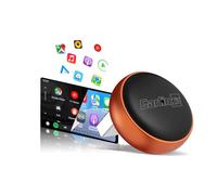 Carlinkit Mini adattatore CarPlay Wireless Ultra 3 Wireless Android Auto Adapter Converte OEM Cablato a Wireless USB-A/C Plug & Play, Auto Connect, OTA Upgrade, Arancione