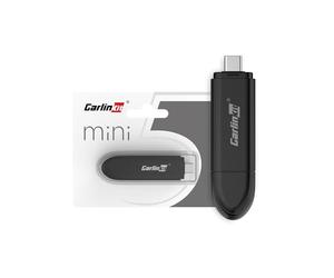 Carlinkit Mini SE Adattatore CarPlay Wireless per iPhone, Converte CarPlay cablato in CarPlay wireless, Plug & Play WiFi 5GHz, Dongle USB/USB-C per auto 2016-2025