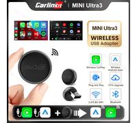 Carlinkit Mini Ultra 3 Adattatore Carplay cablato a wireless Android Auto Box OTA Aggiornamento Connessione continua per auto OEM Dual Mode